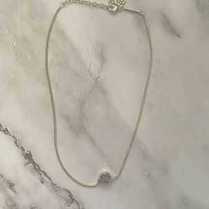 Kendra Scott Grayson Silver Pendant Necklace